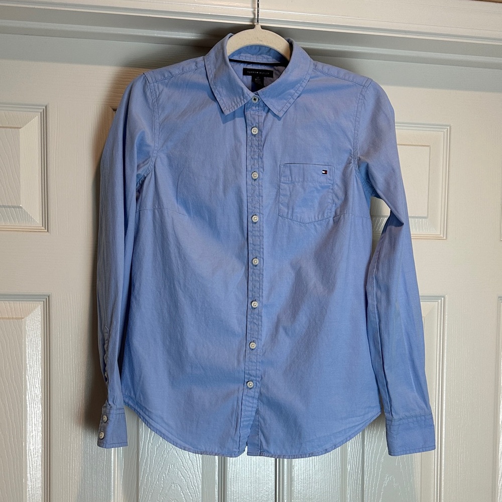 Tommy Hilfiger Women’s Light Blue Casual Shirt